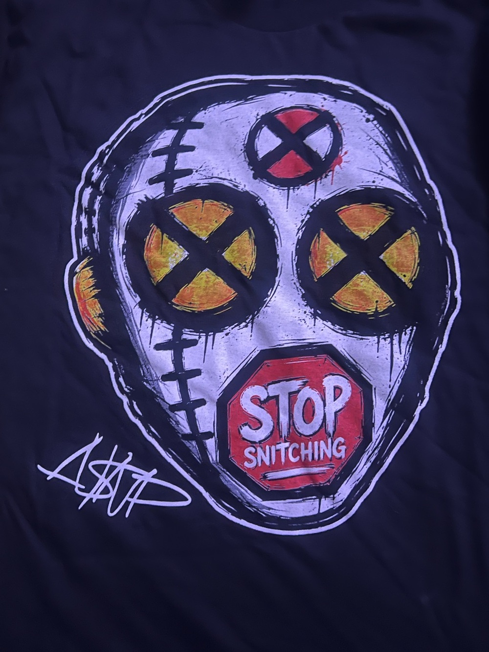 A$ap ‘Stop Snitching' Mask Tee
